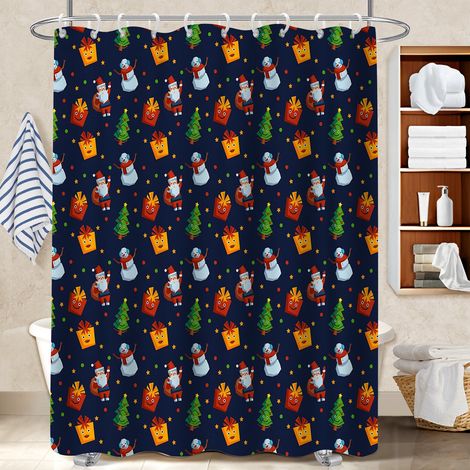 Rideau de bain 180x180 imperméable cache baignoire pour une ambiance tropicale et dépaysante (1/5)