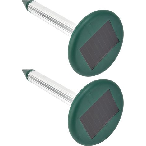 2 Stück Solar-Mäusevertreiber, Ultraschall-Insektenvertreiber für den Außenbereich, Hotel, Garten, Bauernhof (1/5)