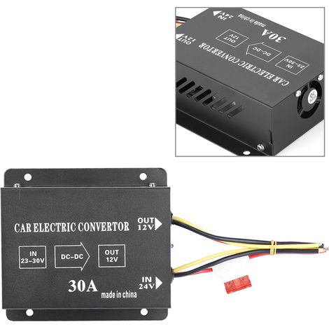 24V auf 12V DC 360W 30A Spannungswandler für Pkw und Lkw