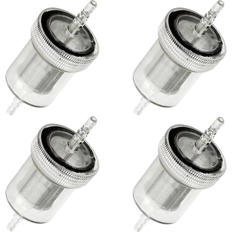 Set mit 4 Dieselfiltern, Zusatz-Dieselheizungen, Inline-Dieselkraftstofffilter für Standheizungen, für Pkw, Lkw, Busse, Wohnwagen, Boote und Anhänger