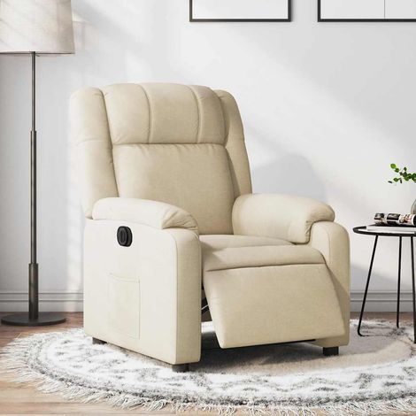 Relaxsessel Elektrisch Creme Stoff (1/5)