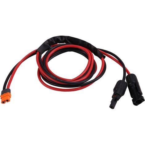 Geeignet für XT60I-F Solarsteckeradapter, 12AWG Solarpanel-Anschlusskabel, Solargenerator-Ladekabel, 1,5 Meter.