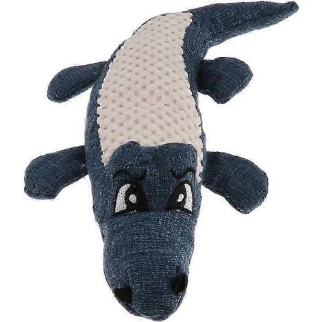 Jouet crocodile mignon pour animaux de compagnie, jouet couineur pour chien et chat, vert-Blue (1/5)