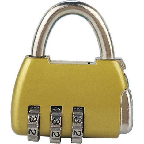 Ortviai Cadenas à Combinaison 3 Digits Sécurité Zinc Alloy pour Valises - Resettable, Antichoc