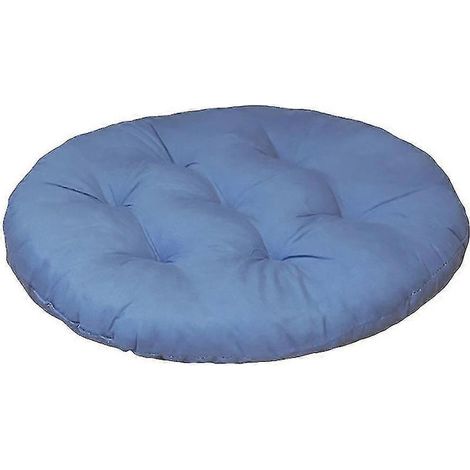 Coussins de siège ronds 40 cm, lot de 2 coussins de chaise orthopédiques confortables, couleur bleue, 2 pièces pour assise confortable et soutien orthopédique (1/3)