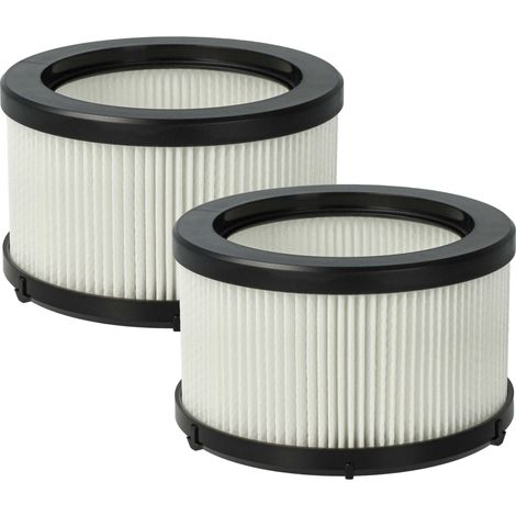 vhbw 2x filtro compatibile con Rowenta X-Force Flex 9.60 RH2037WO, RH2038WO, RH2039WO, RH2077WO aspirapolvere - filtro motore HEPA nero / bianco