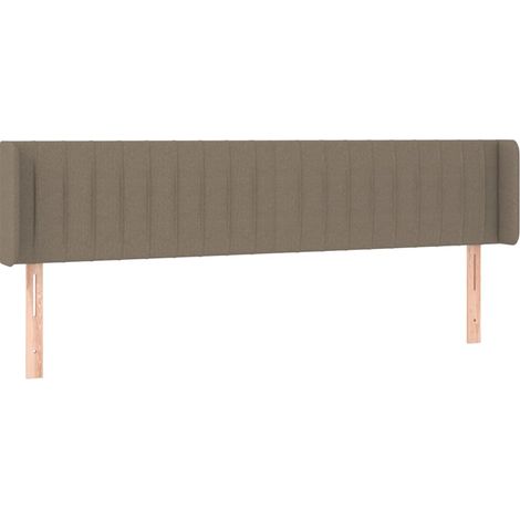 Maison Exclusive - Testiera ad Orecchio Tortora 203x16x78/88 cm in Tessuto