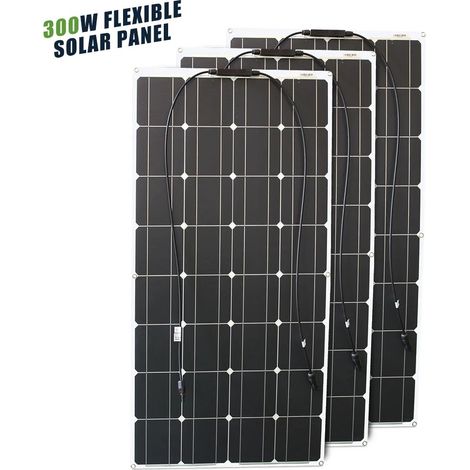Panneau solaire Flexible 12V, 300W, pliable, étanche, monocristallin, meilleur panneau solaire, chine pour bateau RV (1/5)