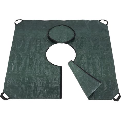 Maximex Telo multiplo, professionale, da giardino, facile da mettere intorno a piante, albero o vaso, con velcro e cerniera, facile smaltimento con maniglie, 145 x 145 cm