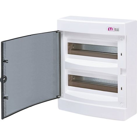 Cuadro de distribución de superficie de 24 módulos con puerta transparente IP40 ECT24PT-s (1/4)