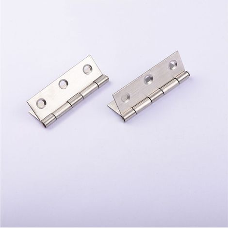 Paumelles,Charnière Inox,4 pcs Charnière Meuble Charnière Porte Charnière Piano Pour La Maison Meubles Matériel Armoire Garde Porte Tiroir (vis non incluses)