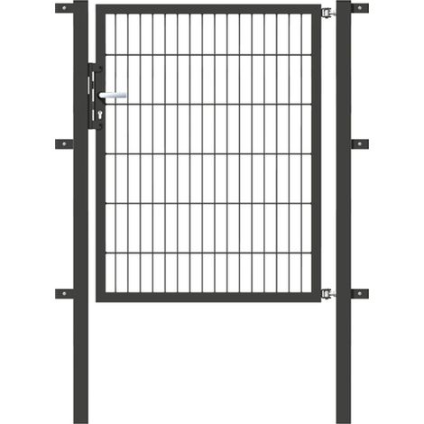 ALBERTS Einzeltor Flexo, fvz.anthr.Kst.b.RAL 7016, lichte BxH1000x1200, PF60x60/1700mm, DIY (1/3)
