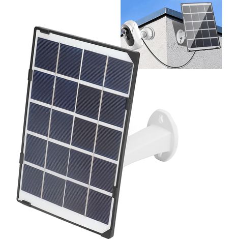 Panneau Solaire Polycristallin Portable 5W avec Kit Accessoires pour Bateau Caravane Camping - Support, Vis et Scellés (1/5)