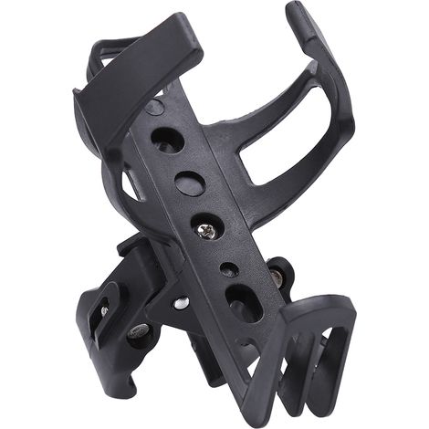 Porte-bidon noir pour guidon de VTT, vélo de montagne, cyclisme en extérieur, support cage réutilisable. (1/3)