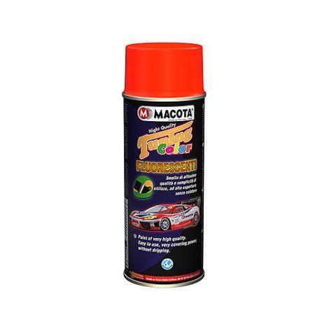 MACOTA Tuning Vernice Spray Fluorescente Smalto Acrilico NON COLA Colore - Rosso Arancio Fluo (1/2)