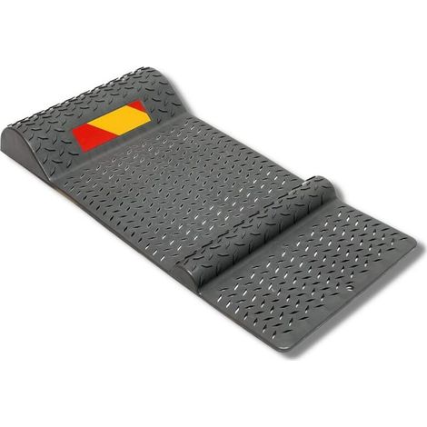 Le TAPIS PARKING - - Aide au stationnement - Stationnement précis et fiable - Muni d'autocollants adhésifs - Noir Fixation au sol - Cale roue - 53x25x5cm - Pour voiture, fourgonnette et camion (1/5)