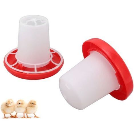 Kit mangeoire et abreuvoir pour poussins, mangeoire pour volailles, fontaine en plastique pour volailles, abreuvoir pour volailles (1/5)