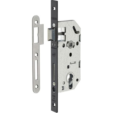 Serrure encastrable monomax nf – Cylindre 30/30mm – Protection renforcée – 3 clés – Mécanisme 2 tours – Résistante à la corrosion (1/5)