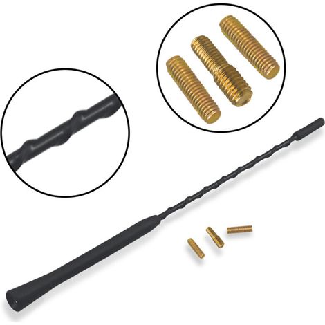 Car Antenna Auto Radio Roof Aerial 23cm Universal Replacement Auto Antenna with Powerful FM/DAB Reception Function