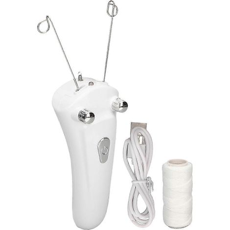 Épilateur électrique à fil de coton rechargeable par USB avec lumière LED (1/4)