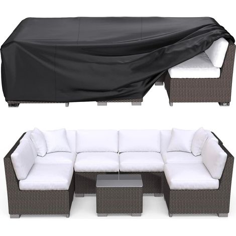 Housse pour Table et chaises de Jardin – Housse de Protection pour Table et 4 chaises de Jardin – Housse pour Meubles d'extérieur – 165 x 140 x 90 cm (1/5)