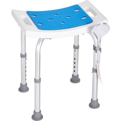 Chaise de douche réglable pour seniors et personnes handicapées,tabouret antidérapant jusqu'à 1588 kg pour baignoire ou douche (1/5)