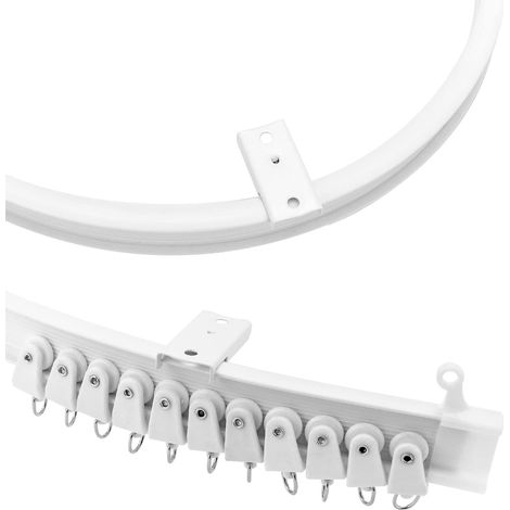 Rideau de Plafond Flexible avec Système de Rail pour Lit Diviseur, 2 m (1/5)