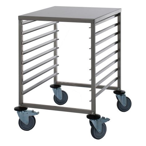 Chariot GN - Inox - 8 niveaux - GN 2/1 - 180kg - 662x733x845mm - TW 8 21 - Saro
