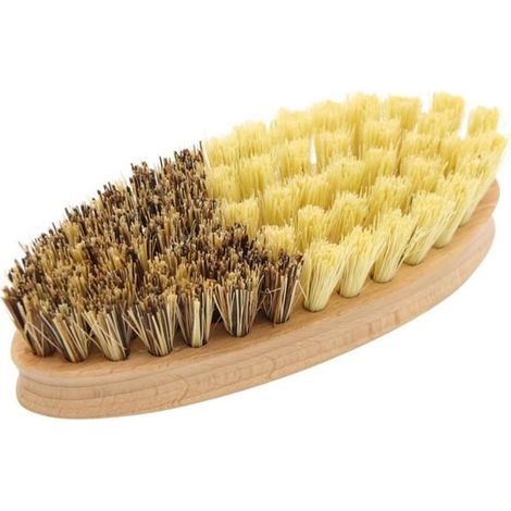 Vegetable Brush - Chevalier Diffusion - Beech - Fibers - 14x5x4 cm - Stiff and Soft Bristles (1/2)