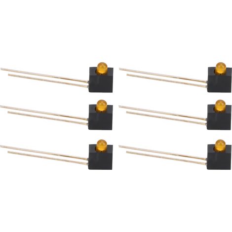 100 Pcs Supports LED 3mm, Abat-jour à 90°, Composants de Contrôle Industriel, Lumière Orange, Fixation Lampe (1/5)