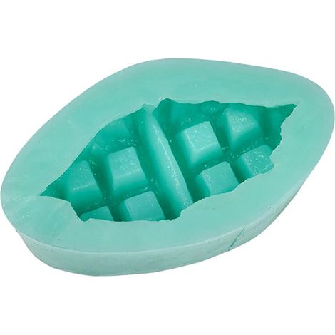 Waffelförmige Silikonform für Kerzenherstellung, handgemachte Seifenformen, DIY-Harz-Epoxid-Gipsformen, Kuchen- und Schokoladendekorationswerkzeuge