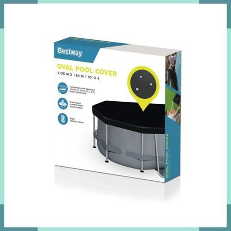 92080 Bestway Couverture de piscine Flowclear 300x200 cm (1/5)