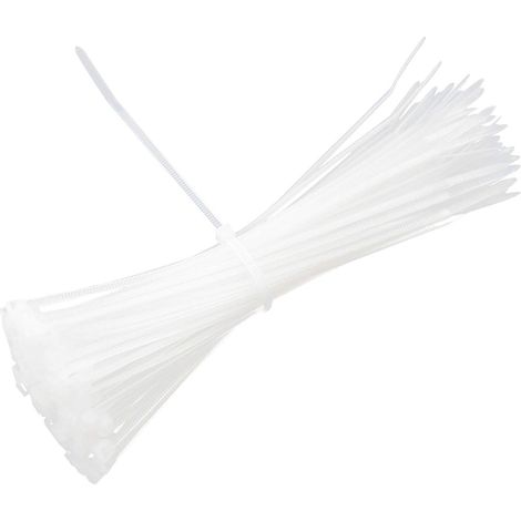 100 Pièces Serre-câbles électriques Blanc 3mm15cm Serre Cable Plastique Cable Management PC Range Cable Bureau Protection Cable Electrique (1/5)