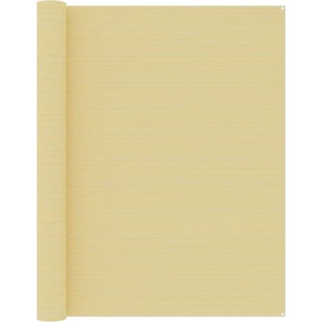 Tapis de tente Terrasse Salon Cuisine - Tapis de jardin 250x450 cm Beige BV580641 - BonneVie (1/5)