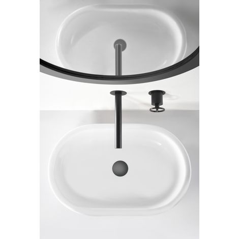 Imex -  Grifo Monomando Lavabo Empotrado Negro Serie  Olimpo