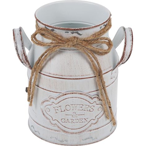 Pot de Fleurs Décoratif en Fer Style Rustique Vintage, Pichet Élégant et Polyvalent pour Décoration Intérieure Facile à Nettoyer (1/5)