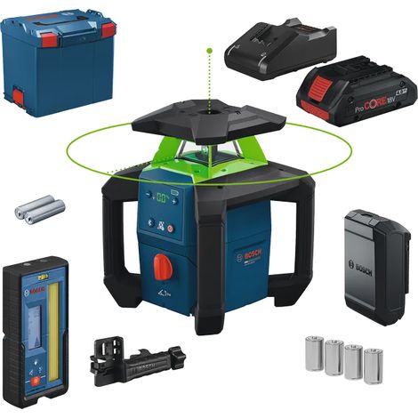 Laser rotatif PRO GRL18V-4-34CVG - BOSCH - avec batterie et chargeur - L-BOXX - 0601061H00 (1/5)