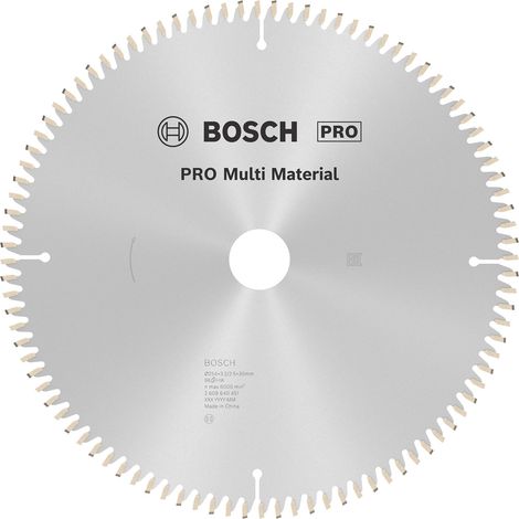 Bosch PRO Multi Material lama per sega circolare 254 x 3,2 x 30 mm - 2608640451 (1/5)