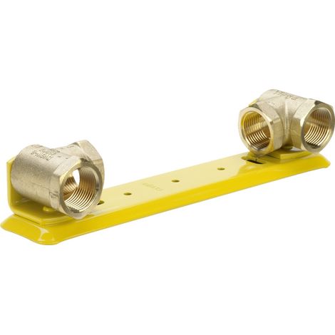 Plaque de raccordement pour compteur de gaz G2325.2 en acier Rp1