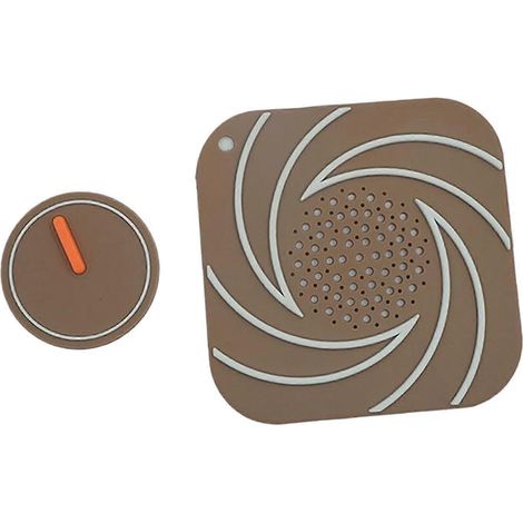 Tapis de bonde de sol amovible et joint d'étanchéité pour baignoire et lavabo, 15 x 15 cm, réutilisable.-Brown (1/5)