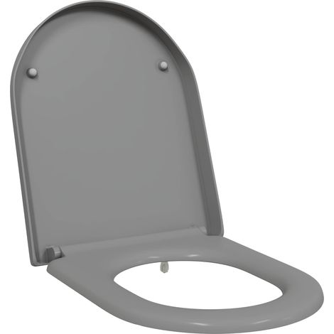 Siège de toilette Gris 49 x 36 x 4 cm Duroplast (1/5)