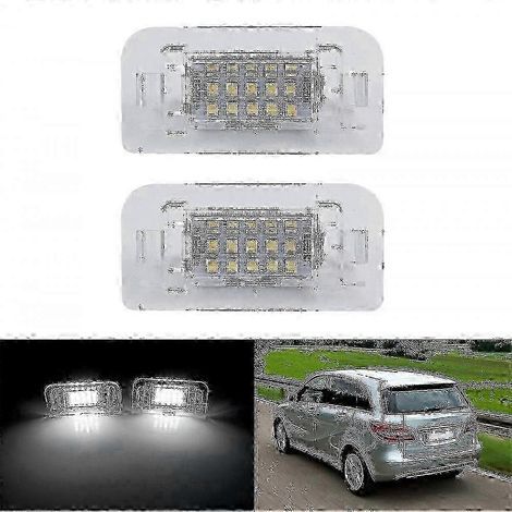 Lot de 2 éclairages de plaque d'immatriculation à LED pour Mercedes-Benz Classe B W246 W242 (CANbus) (1/5)