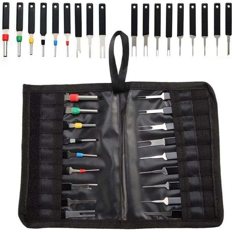Kit d'outils de retrait de borne de voiture 18 pièces, extracteur de connecteur de fil
