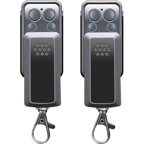 2 Télécommande Portail Avidsen 114253 Rolling Code 50m Compatible Garage (1/5)