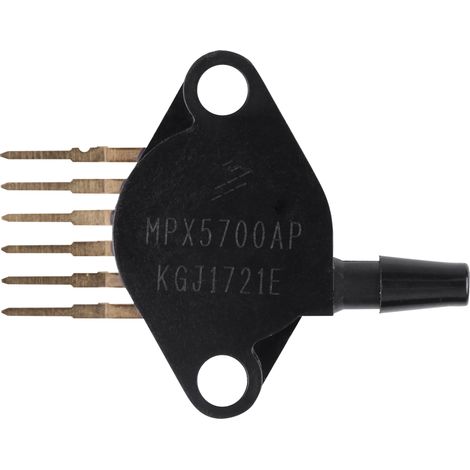 1PC Absolute Intergrated Pressure Sensor 15 To 700KPA (2.18  101.5 PSI) MPX5700AP Black