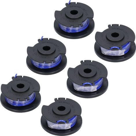 6 rechanges de fil de coupe pour débroussailleuses Ryobi 18V 24V 40V tondeuse à gazon (1/5)