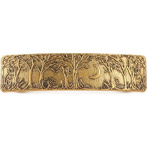 TuseRxln Hairpin Vintage Moon - Épingle à cheveux française dorée - Conception de bijoux faits à la main - 1 pièce - Pour femmes et filles (1/5)