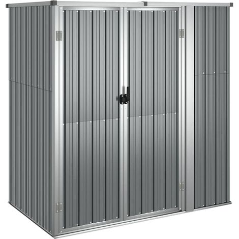 Maison Exclusive - Capanno per Attrezzi Grigio 161x89x161 cm in Acciaio Zincato (1/5)