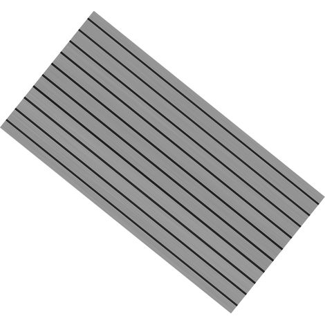 Tapis de sol antidérapant en mousse EVA pour bateau, camping-car et caravane, 240 x 60 cm / 94,5 x 23,6 pouces (gris/noir) (1/5)