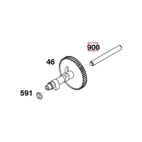 Staffa albero motore trattorino tagliaerba BRIGGS & STRATTON 691071